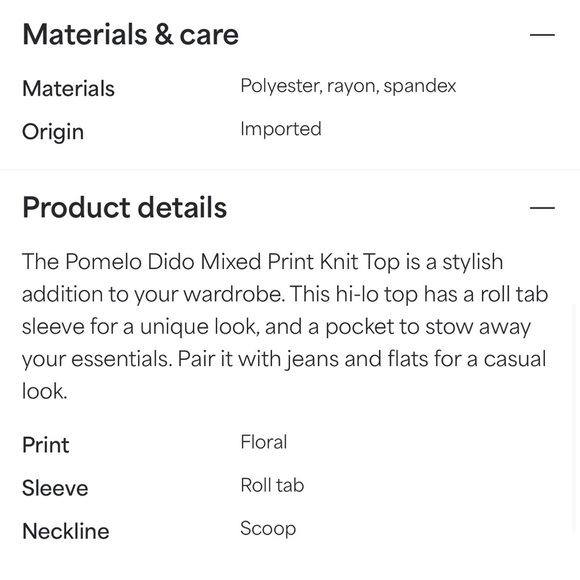 Market & Spruce Light Gray Floral Long Sleeve Top - Picture 2 of 5